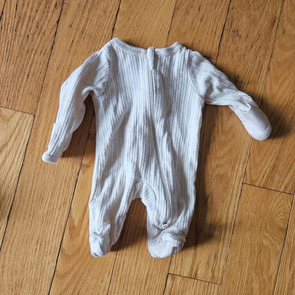Preemie Ribbed Footie Sleeper Pyjama (Brand New)
